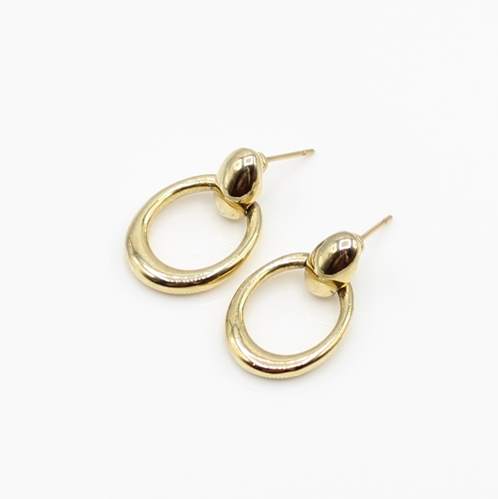 Vintage dainty doorknocker earrings